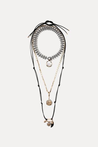 PACK 3 COLLARES MONEDAS - Dorado de Zara