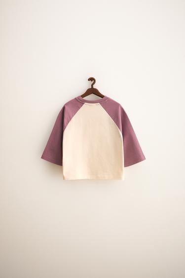 ZARA TIMELESS - T-SHIRT MANCHES RAGLAN - Lilas de Zara - Image 1