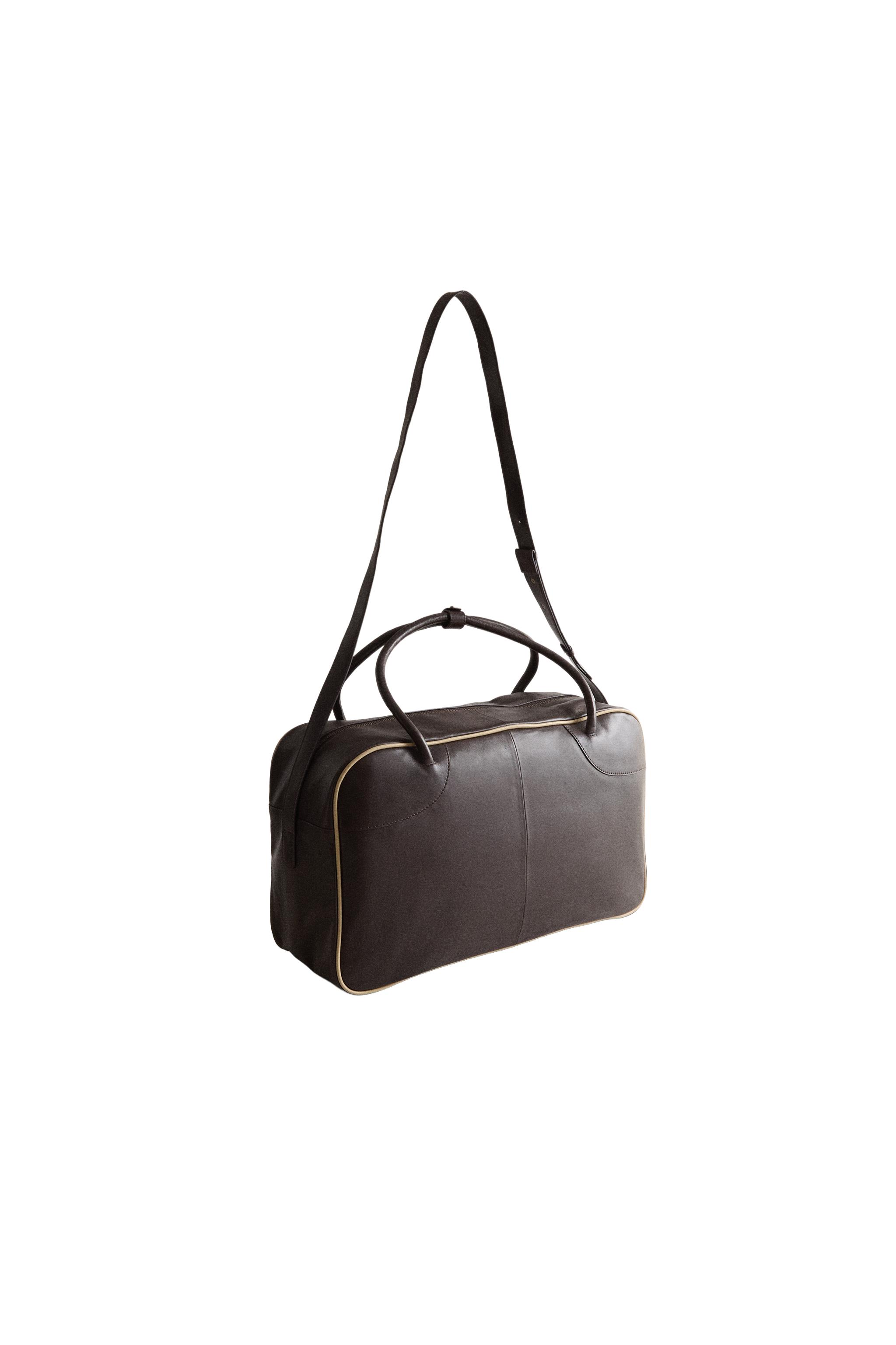 【9453 LEATHER GOLF BAG - Brown | ZARA Canada