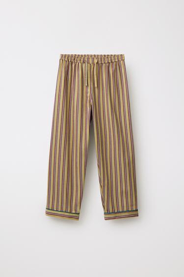 LIMITED EDITION STRIPED PYJAMA BOTTOMS - Multicoloured by Zara