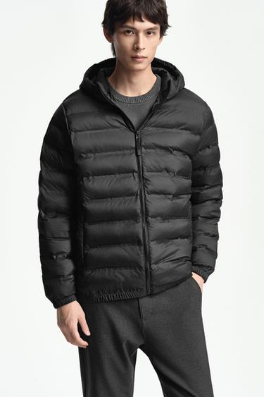 WATER-REPELLENT LIGHTWEIGHT PUFFER JACKET - Black by Zara