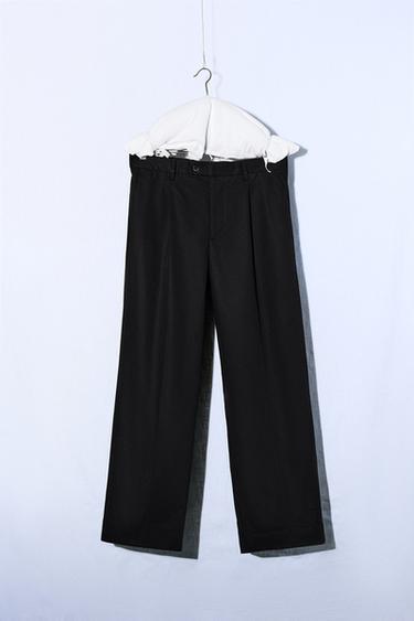 ANZUGHOSE MIT ZIERFALTEN – LIMITED EDITION - Schwarz von Zara