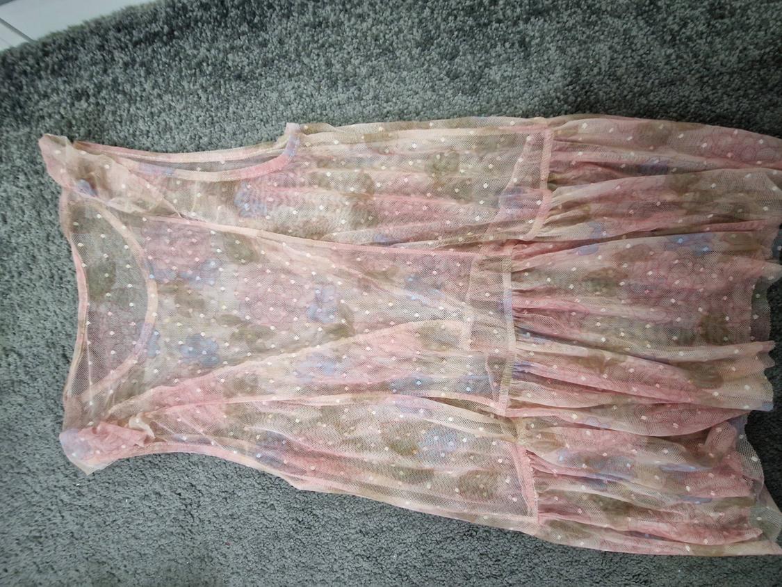 ZARA FLORAL TULLE TOP - Image 2