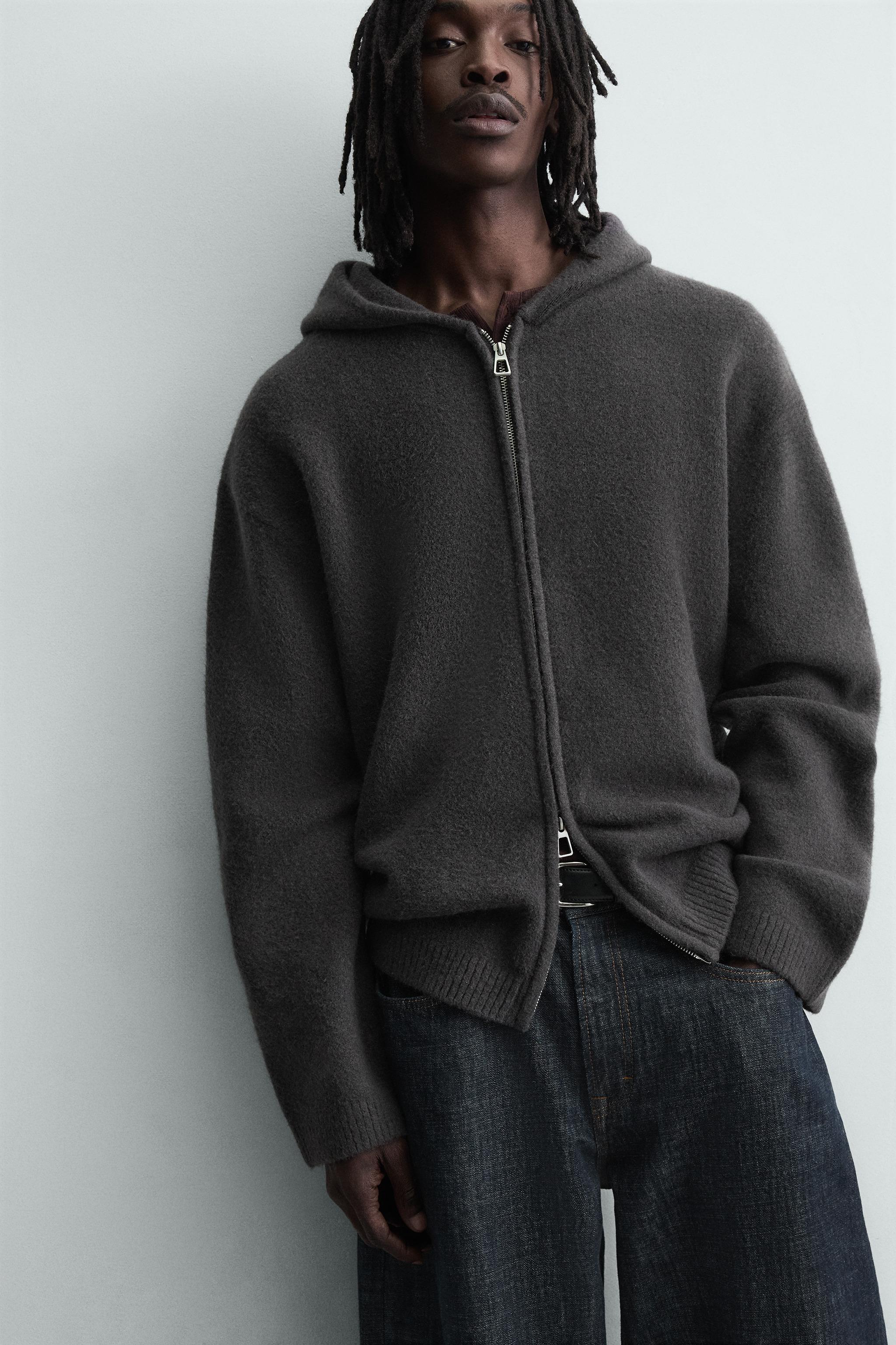 HOODED CARDIGAN