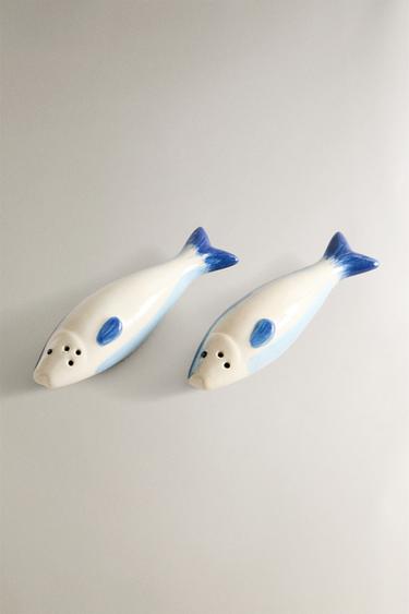 ENSEMBLE SALIÈRE ET POIVRIÈRE SARDINES - Bleu de Zara - Image 1