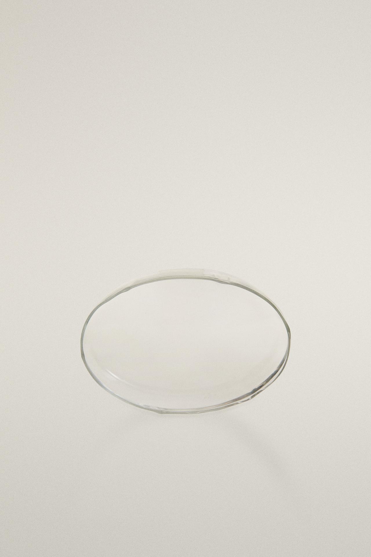 BOROSILICATE GLASS BATHROOM SOAP DISH — Transparent