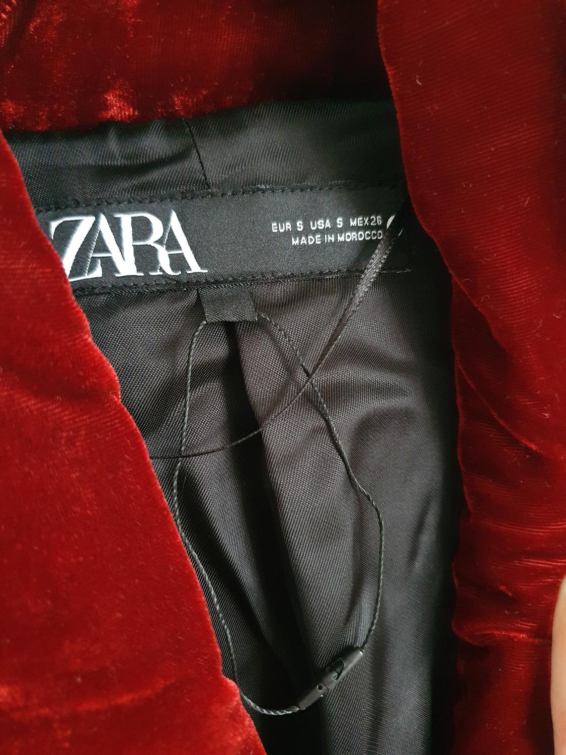 ZW COLLECTION VELVET QUILTED JACKET - Image 2