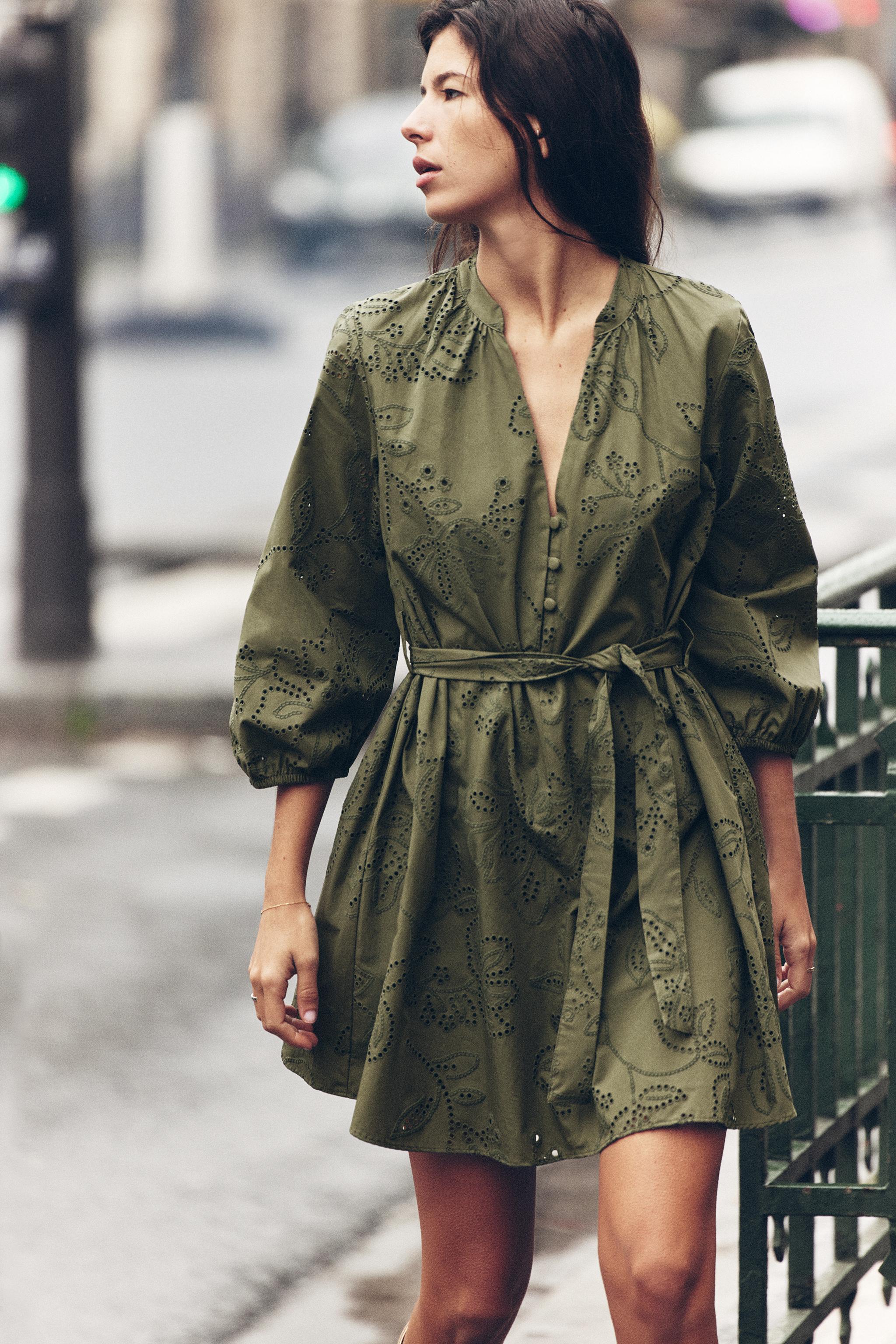 Zara embroidered maxi dress Clearance