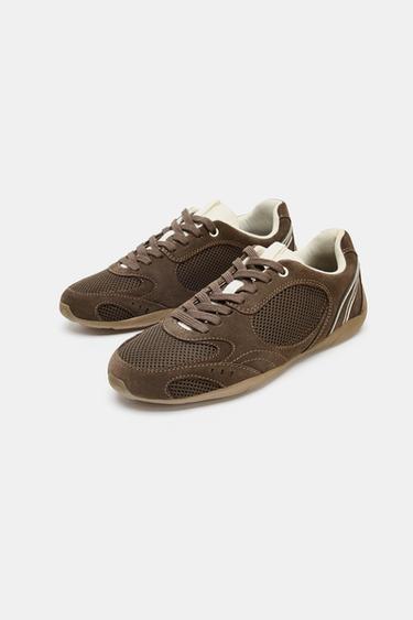 COLOURED RUNNING TRAINERS - Brown by Zara - Image 2