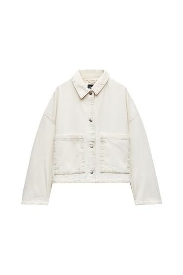 ZW COLLECTION EMBROIDERED OVERSHIRT WITH POCKETS