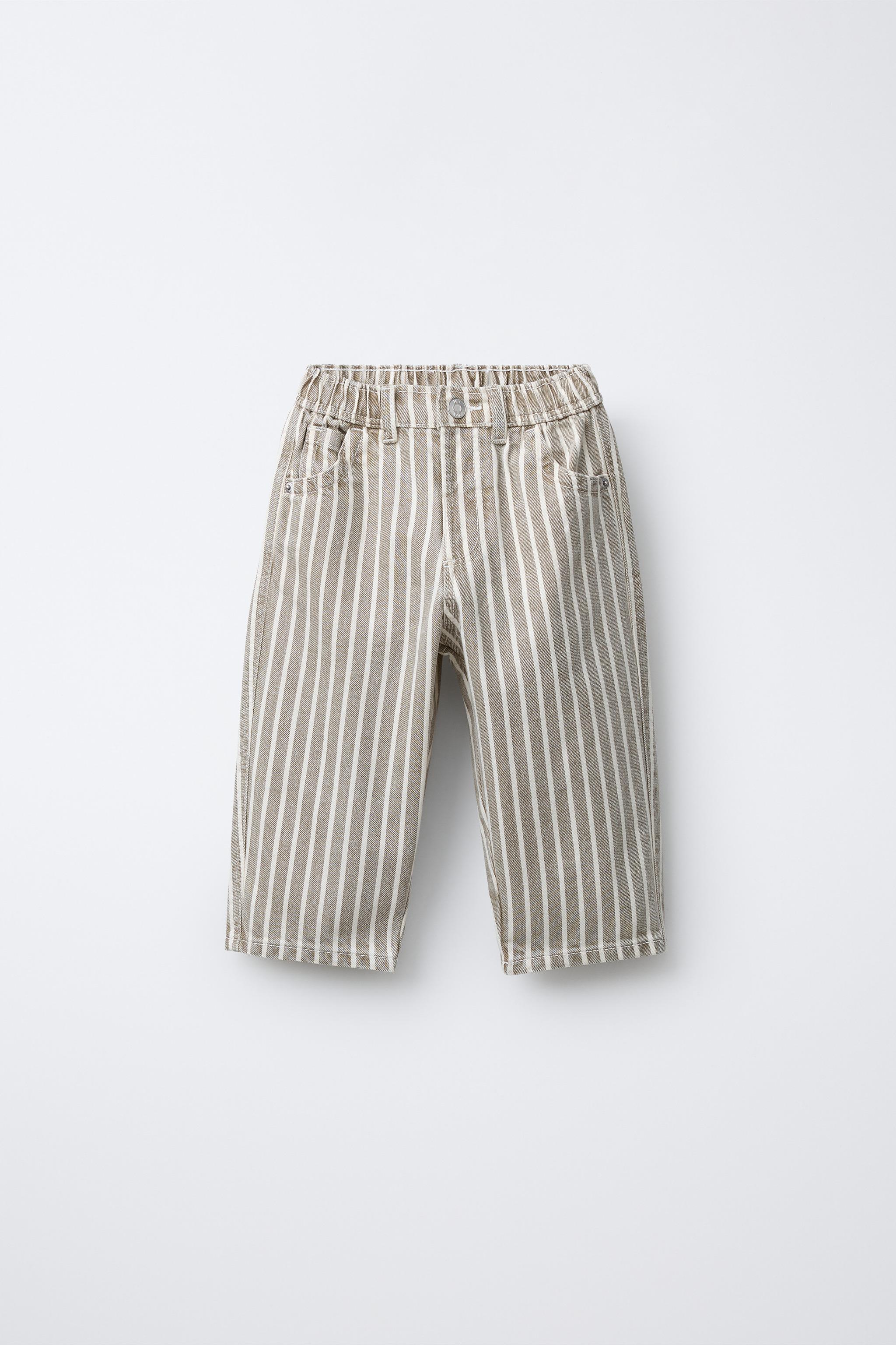 PANTALON BAGGY À RAYURES