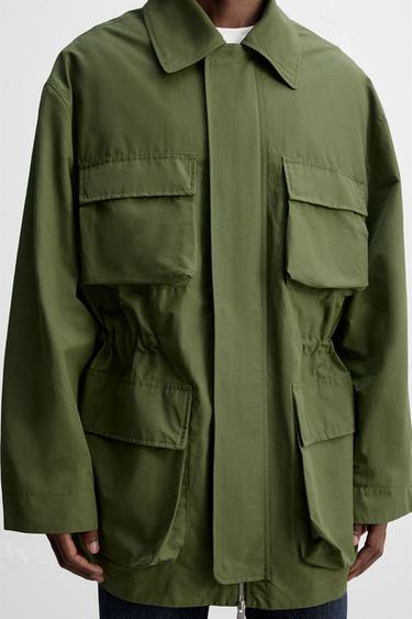 UTILITY TECHNICAL PARKA - Olive green by Zara - Image 5