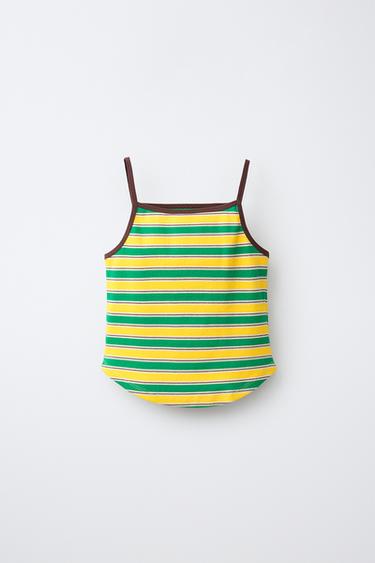 TOP ESTAMPADO RAYAS - Multicolor de Zara