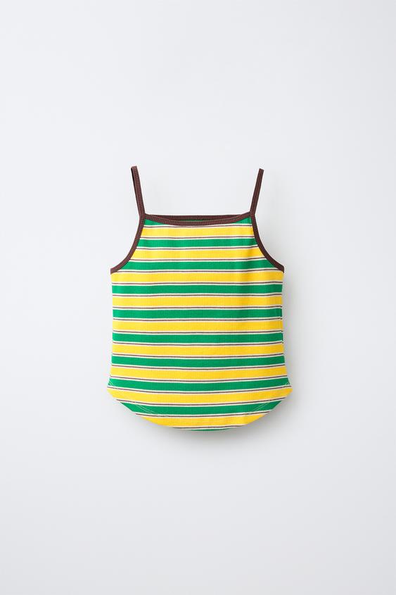 TOP ESTAMPADO RAYAS - Multicolor de Zara - Imagen 0