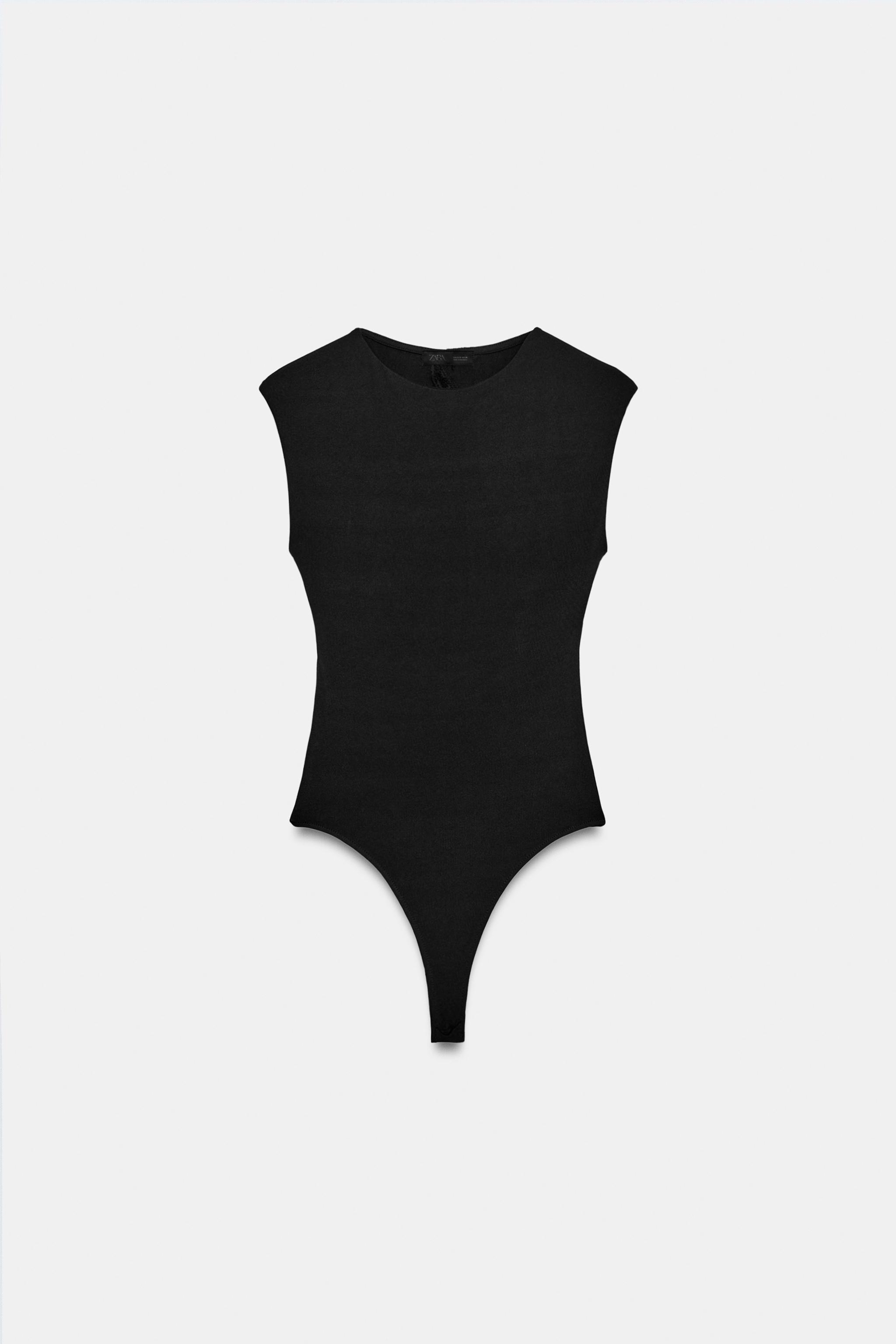 Zara SIRT DEKOLTELİ DANTELLİ BODY görsel 5