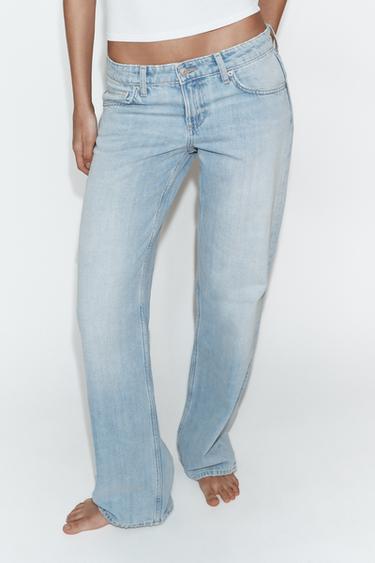 JEAN TRF WIDE LEG TAILLE BASSE - Bleu clair de Zara - Image 2