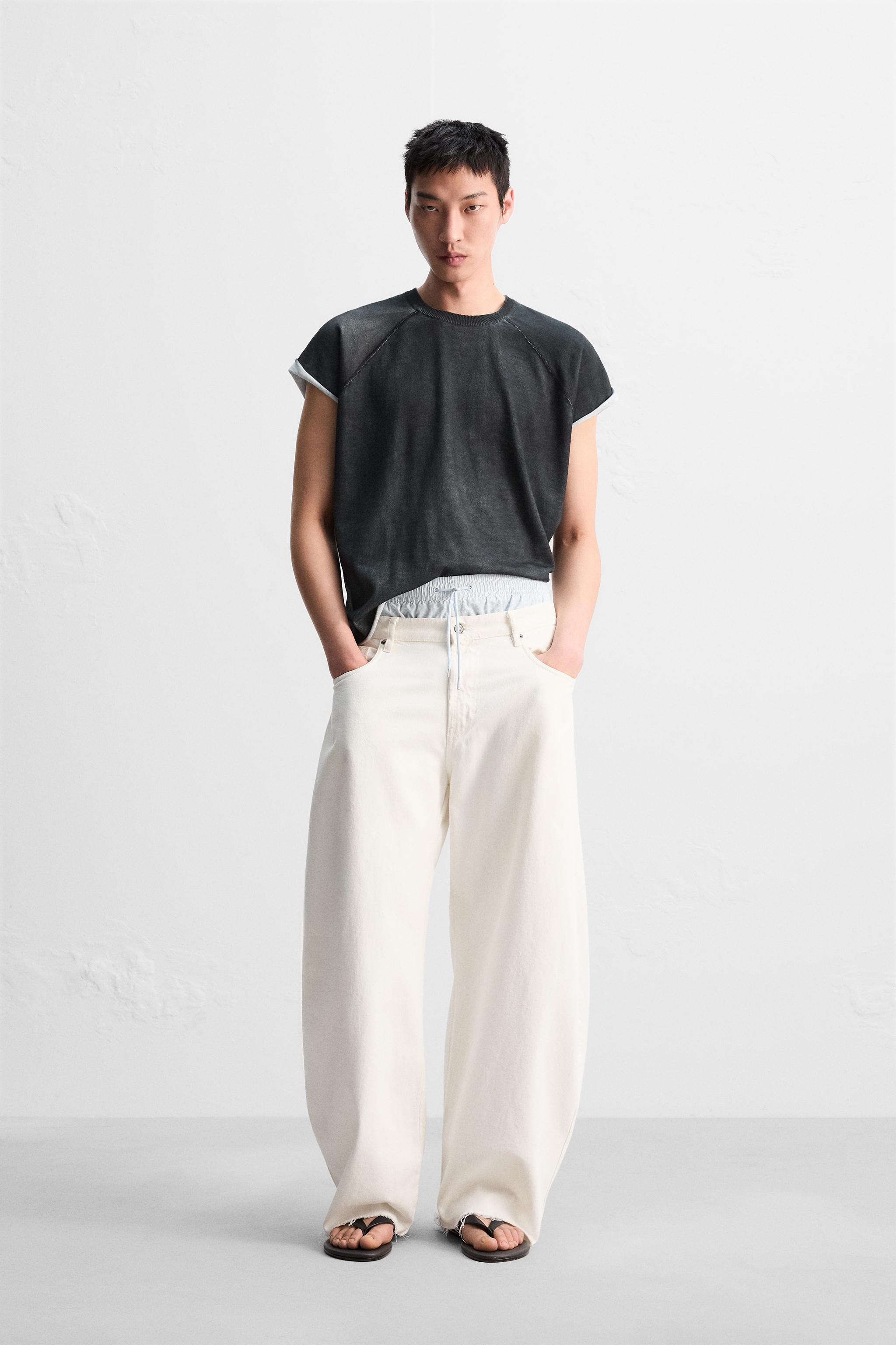 ZARA - ZARA MAN ザラマン️ Mサイズ Tシャツ ロング 灰色