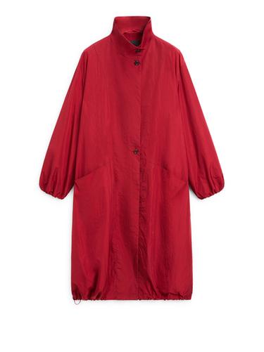 Zara Long oversize parka - Red