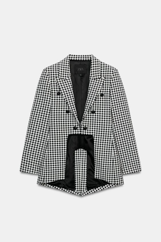 zara asymmetric blazer dress ZARA WOMAN SS22 RED ASYMMETRIC BLAZER DRESS 8213/707