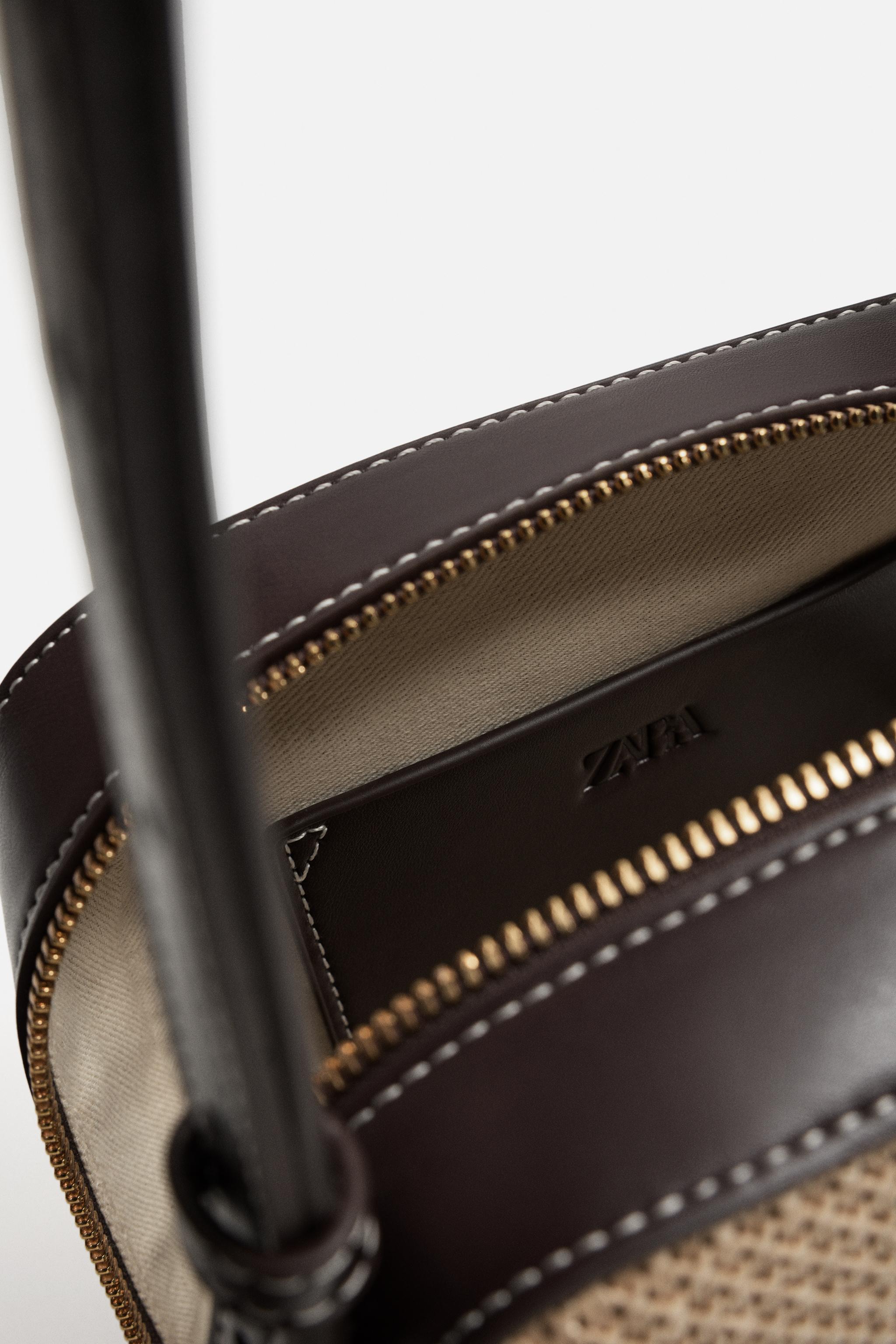 WOVEN CROSSBODY BAG - Brown | ZARA United States