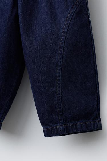 JEANS BAGGY COSTURAS - Azul de Zara