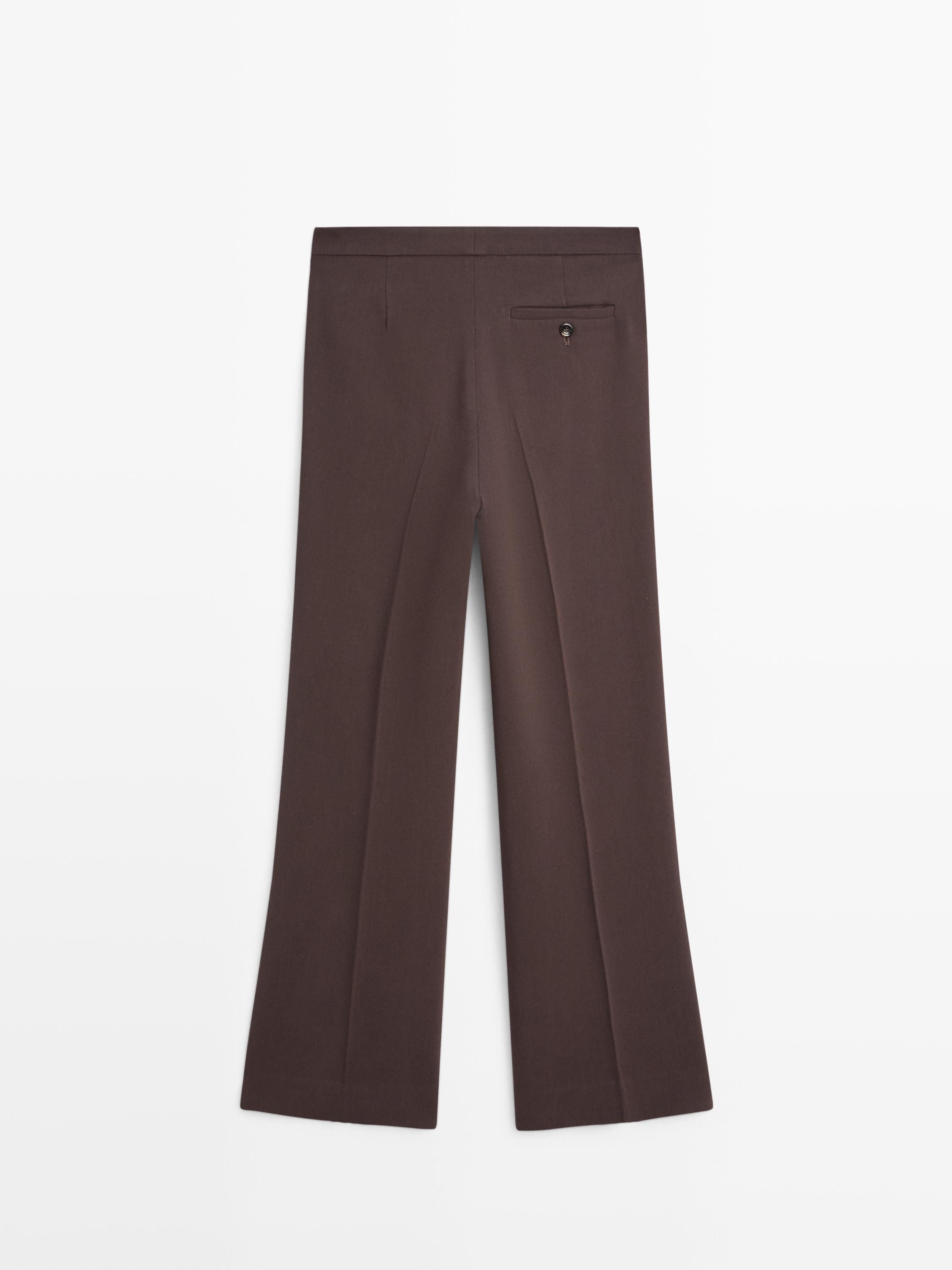Pantalon flare poche