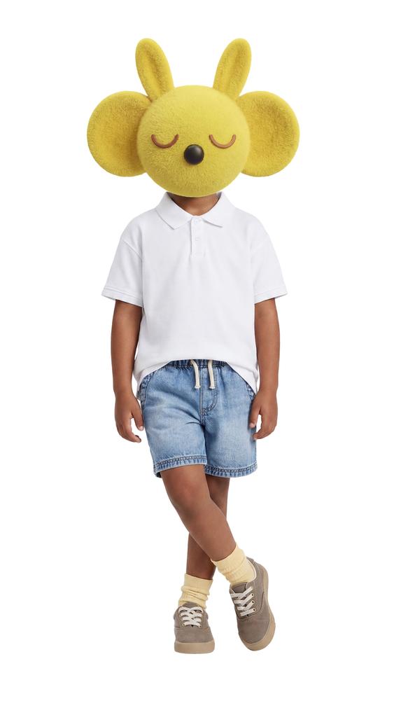 Zara DENIM SHORTS WITH LABEL - Mid-blue - Image 0