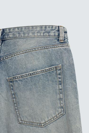 RIPPED BAGGY FIT JEANS - Blue by Zara - Image 9
