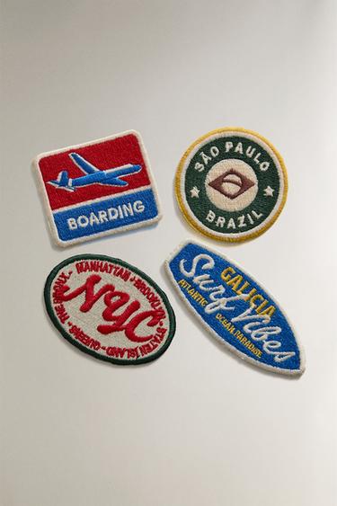 SET PARCHES VIAJES (SET DE 4) - Multicolor de Zara - Imagen 0