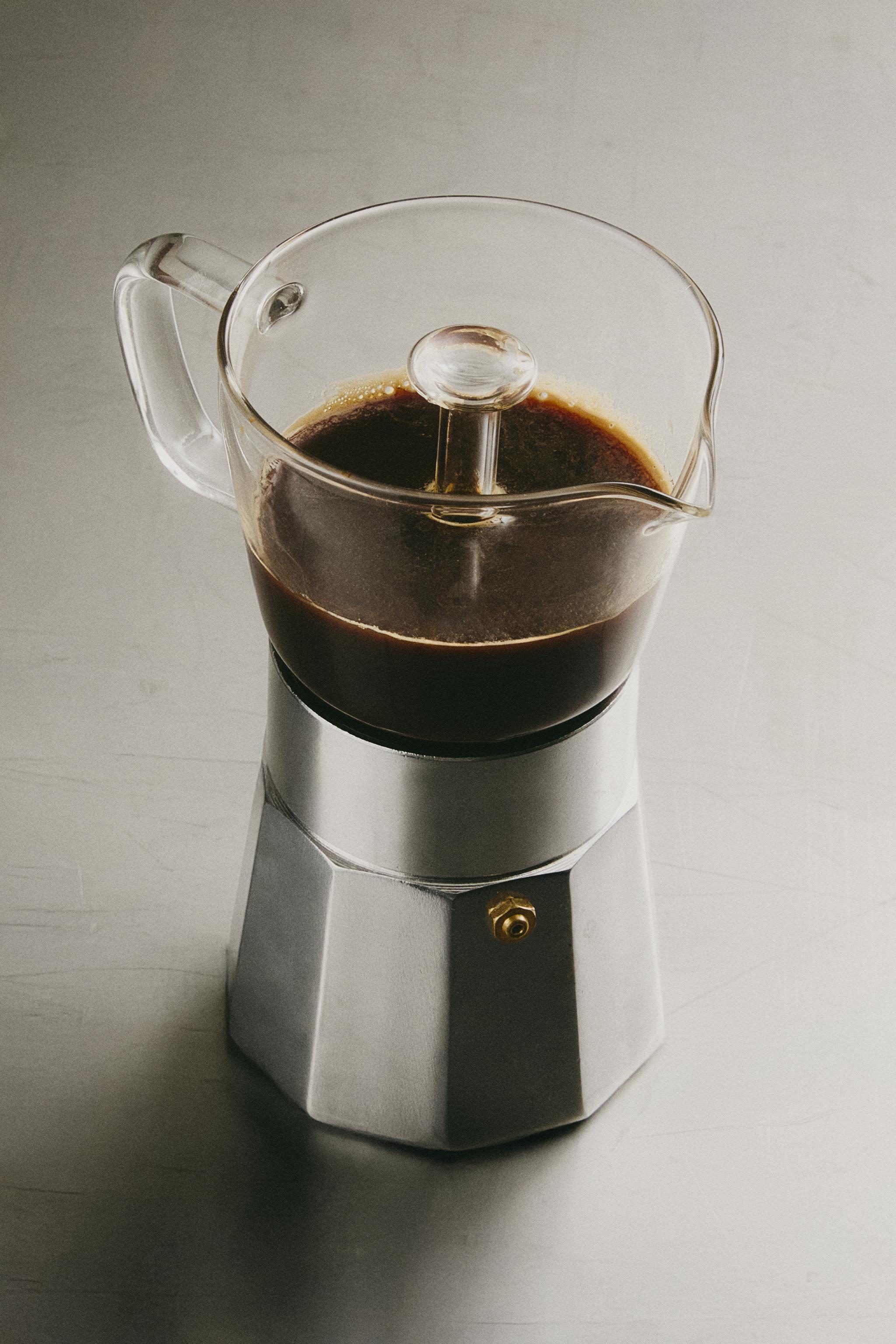 ITALIAN BOROSILICATE GLASS COFFEE MAKER 6 CUPS