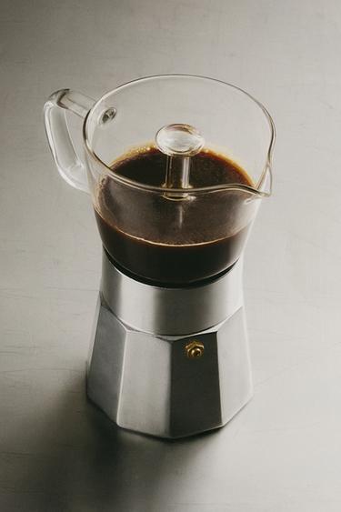 ITALIAN BOROSILICATE 6-CUP COFFEE MAKER - Cream by Zara