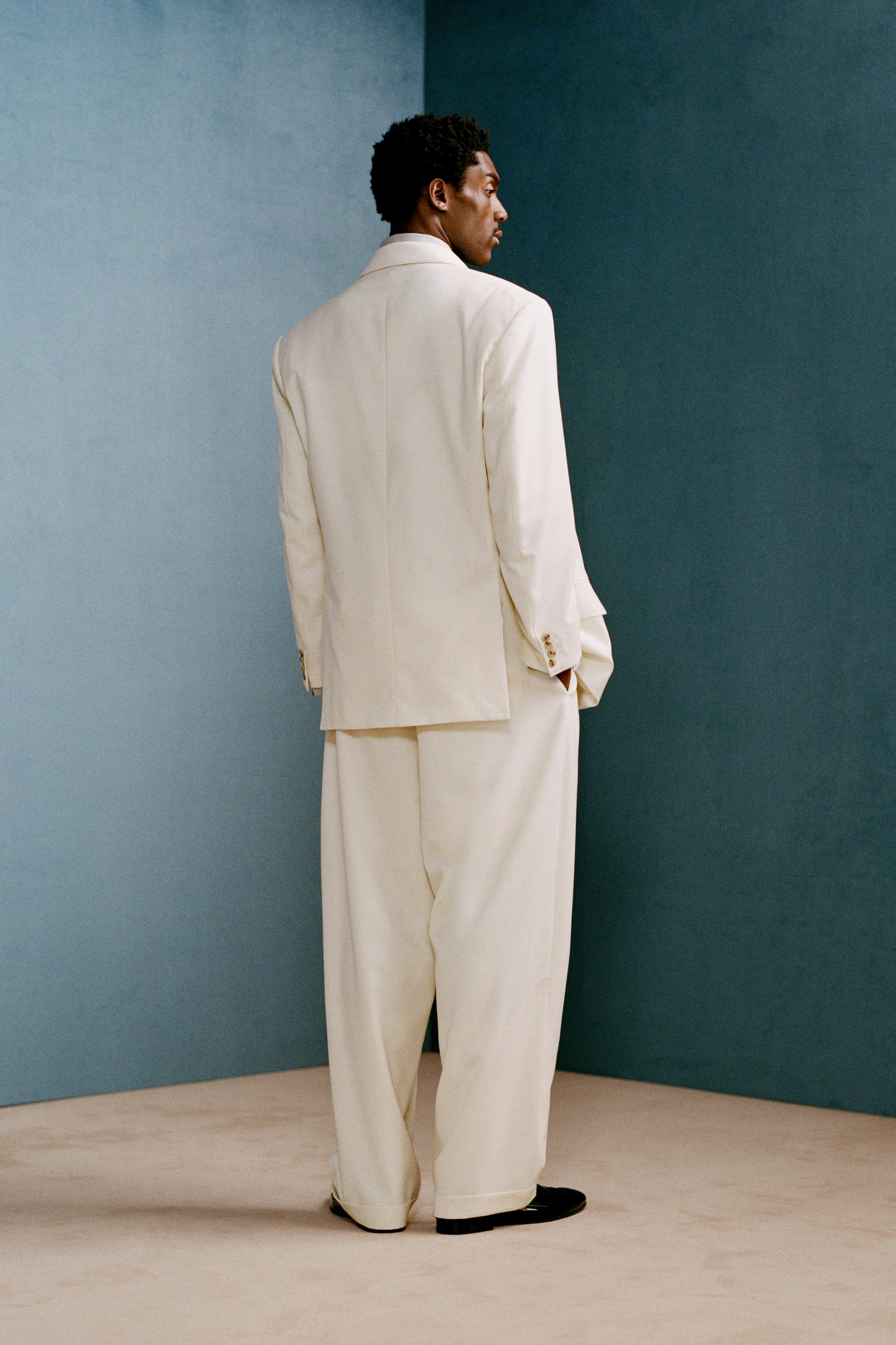 WILLY CHAVARRIA X ZARA DOUBLE BREASTED SUIT BLAZER