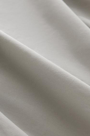 SATEEN DUVET COVER (300 THREAD COUNT) - Grey / Blue by Zara - Image 2