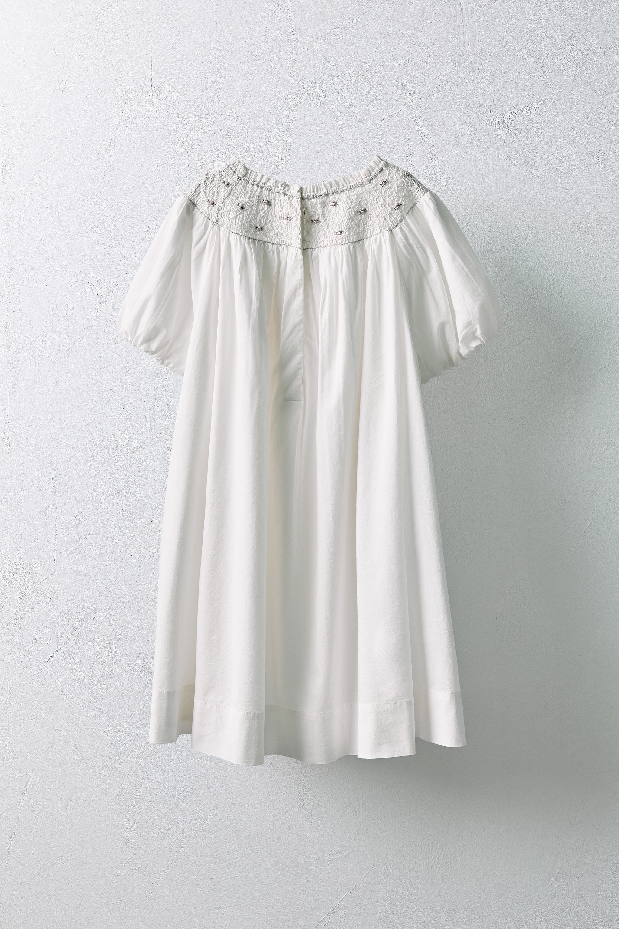 AGES 6-10/ LIMITED EDITION EMBROIDERED FLORAL DRESS White ZARA