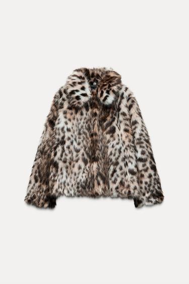 КУРТКА ИЗ ИСКУССТВЕННОГО МЕХА — ZW COLLECTION — Леопардовый от Zara — изображение 0