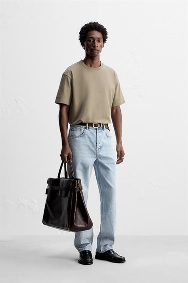 T-SHIRT EXTRA HEAVY WEIGHT - Gris taupe de Zara