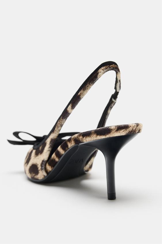 CHAUSSURES À TALONS IMPRIMÉ NŒUD - Multicolore de Zara - Image 5