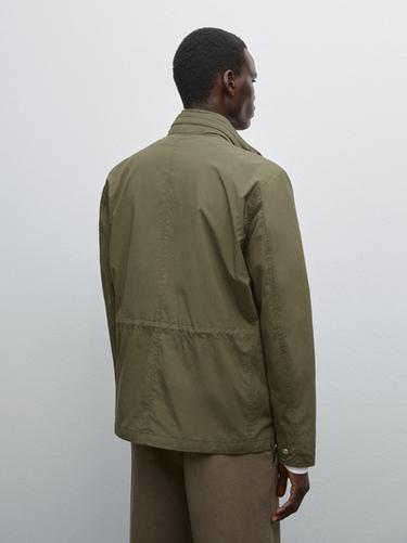 Zara Technical fabric jacket - Khaki