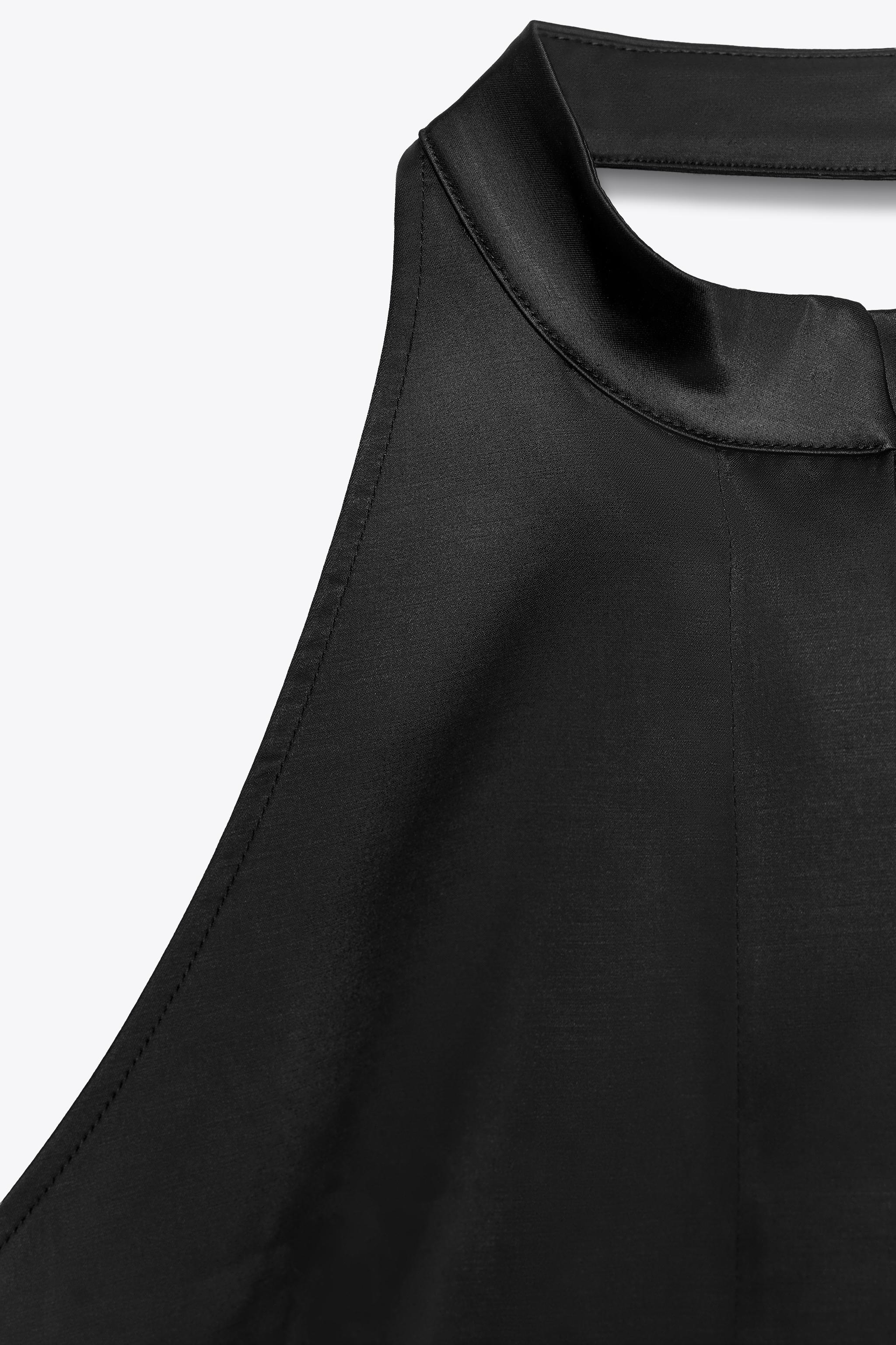 SATIN EFFECT VEST