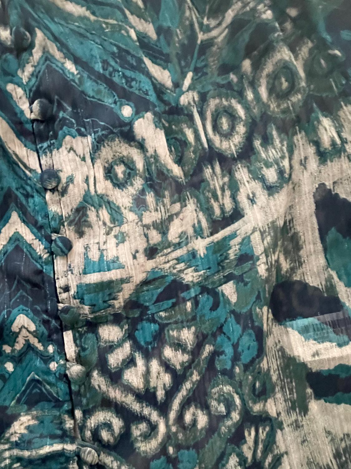 METALLIC THREAD PRINTED BLOUSE - Image 3