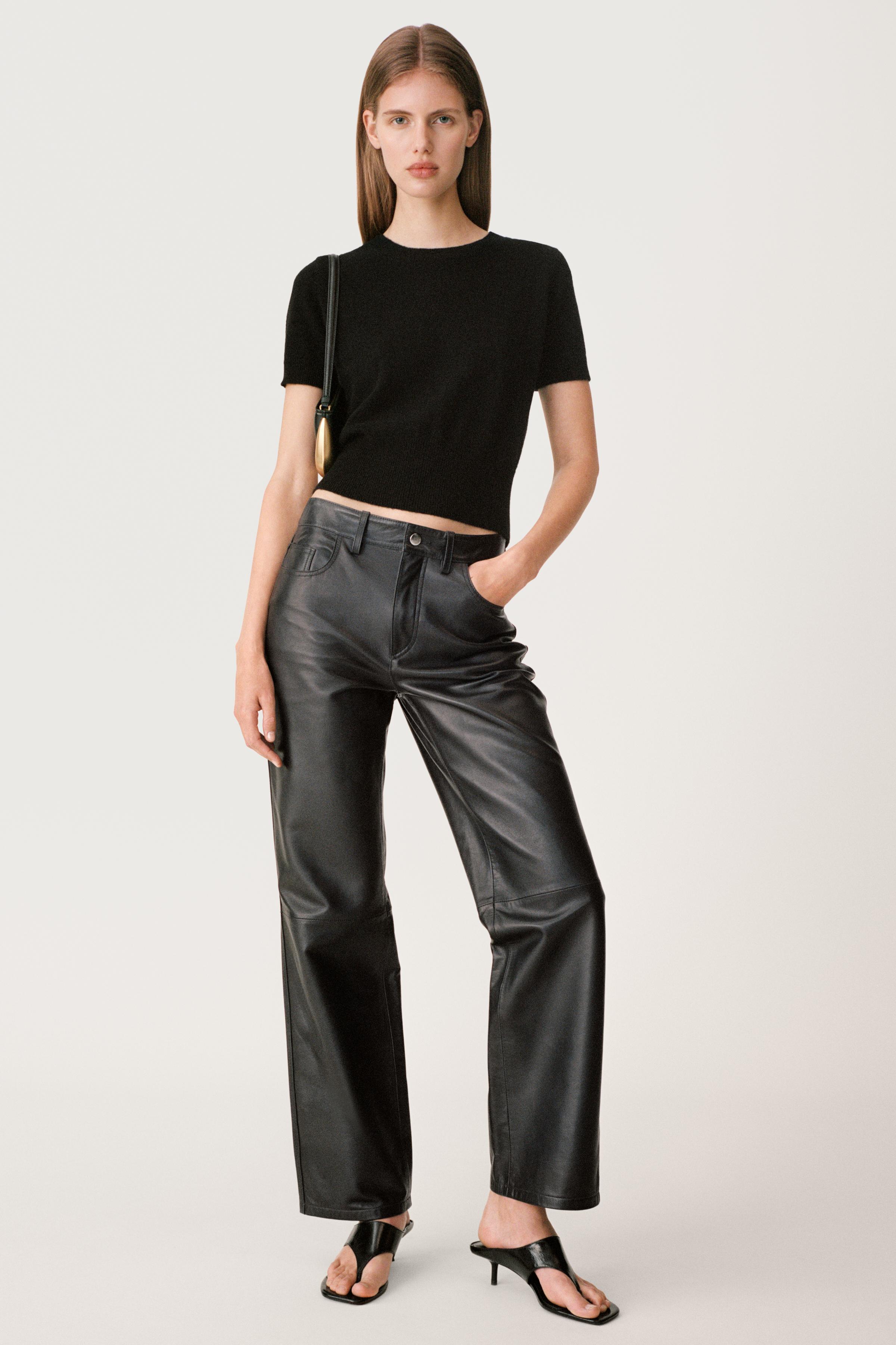 SHORT SLEEVE CASHMERE SWEATER 50TH ANNIVERSARY - Black