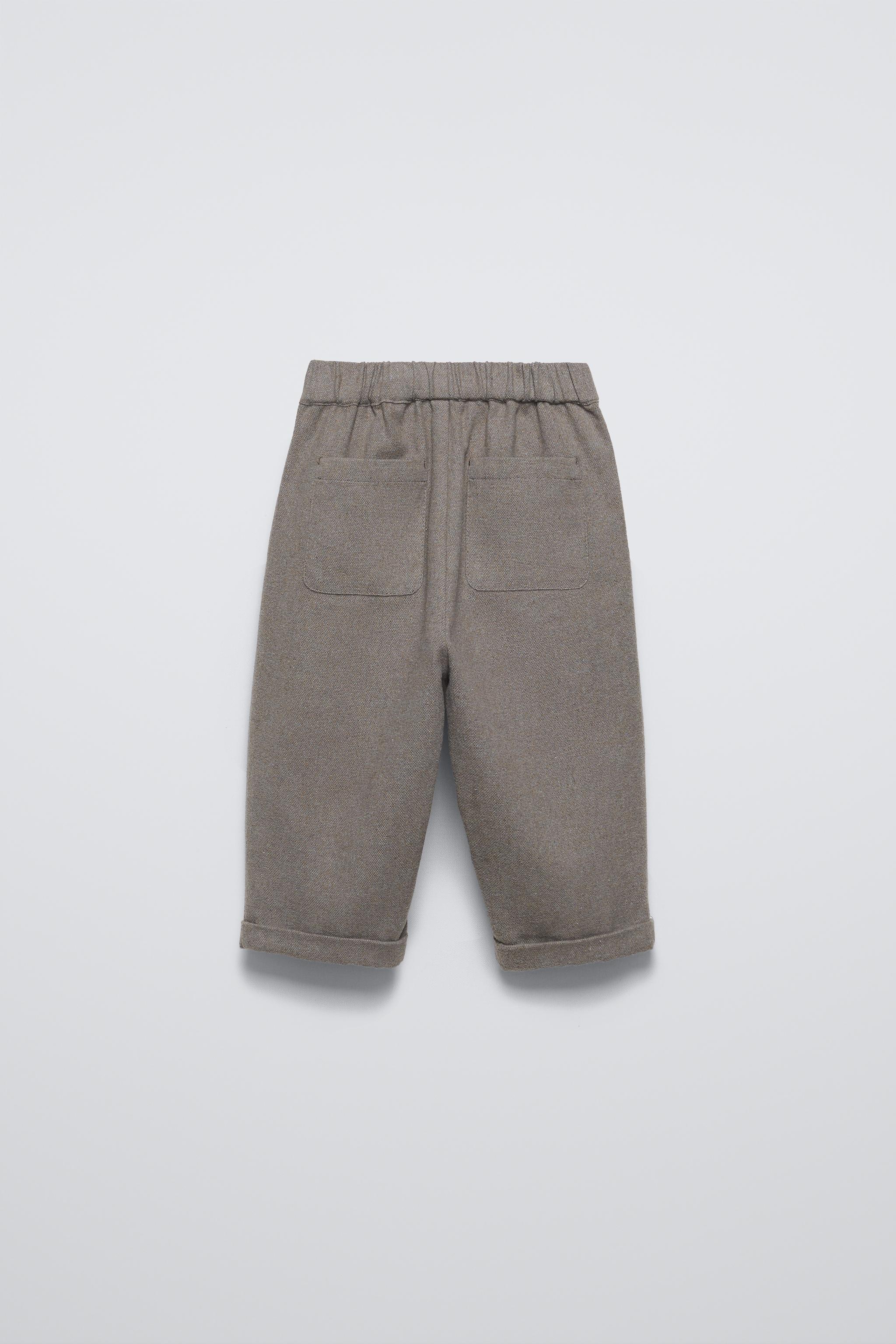 WRAP FRONT SOFT PANTS - Brown / Taupe | ZARA United States WRAP FRONT SOFT PANTS - Brown / Taupe | ZARA United States