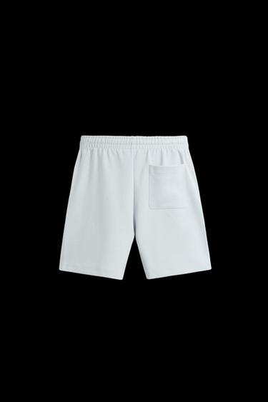BERMUDA INTERLOCK TÉCNICA - Blassblau von Zara