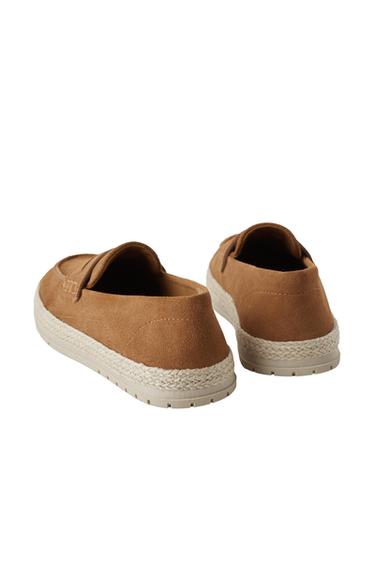 SPORTLICHER VELOURSLEDER-MOKASSIN - Ziegelrot von Zara