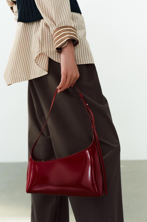 ASYMMETRIC SHOULDER BAG - Red by Zara - Image 1