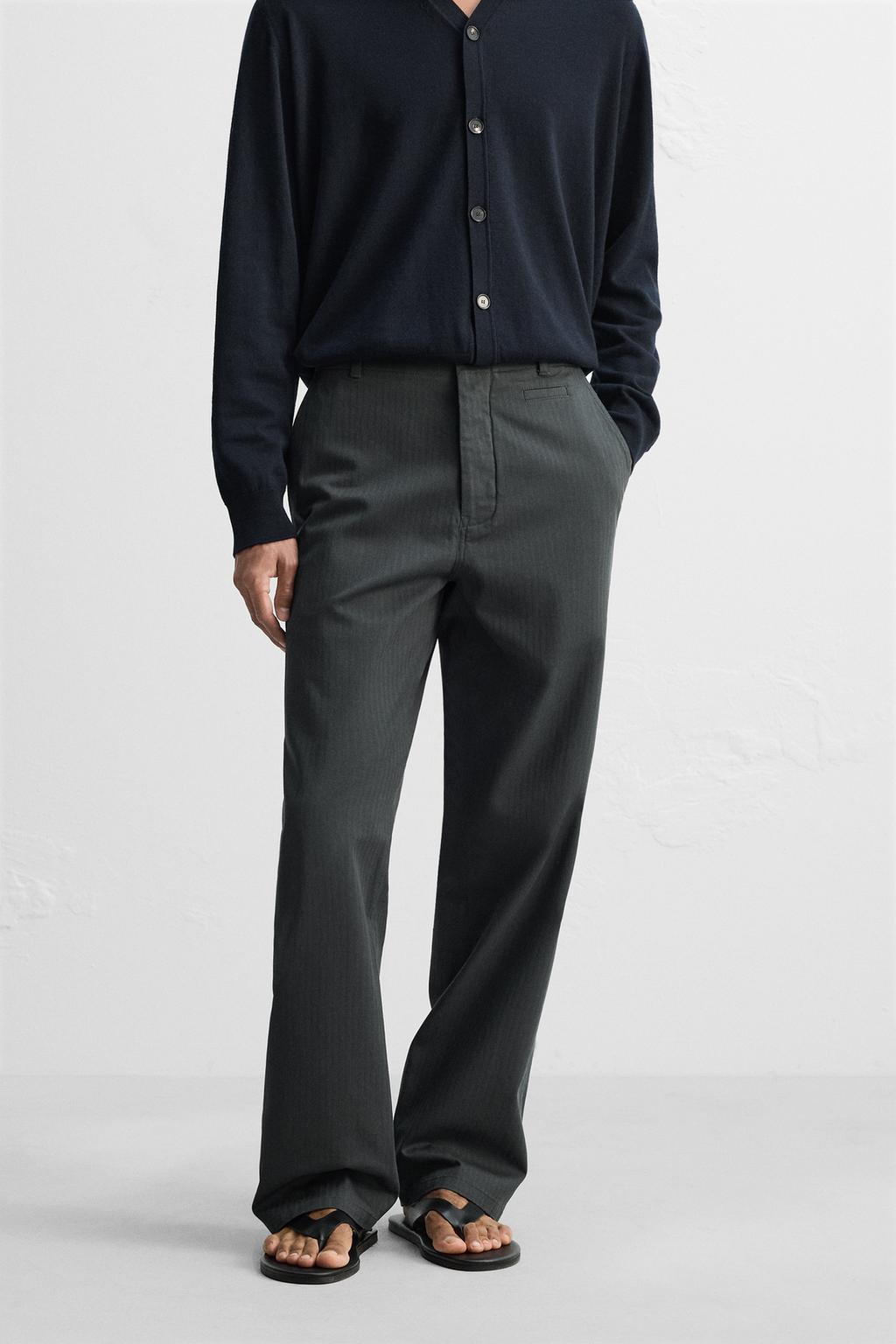 RELAXED FIT SUIT PANTS