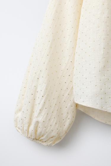 STUDDED BLOUSE - Vanilla by Zara - Image 3