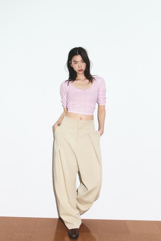 PLEATED BALLOON PANTS