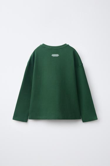 LEON'S BAGELS ® EMBROIDERED WAFFLE T-SHIRT — Green 2