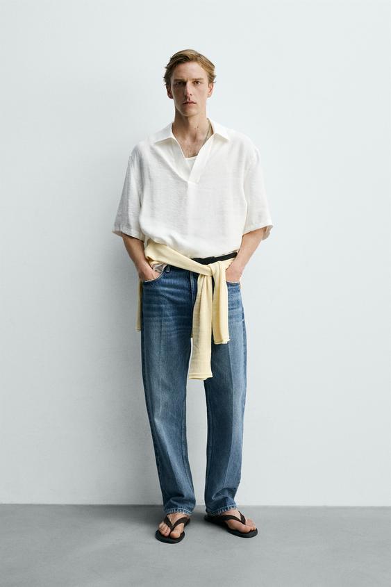 FLUID TOPSTITCHED POLO SHIRT from Zara - $69.90
